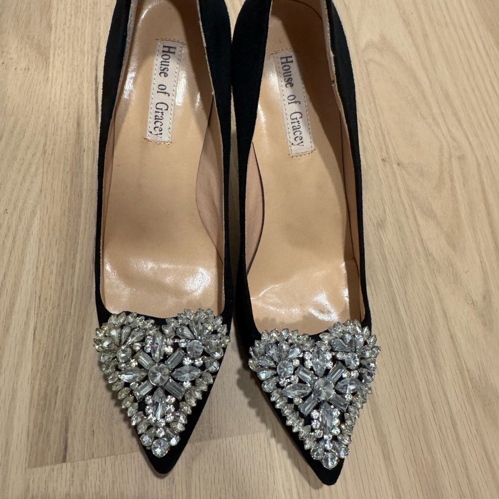 Embellished chic heels